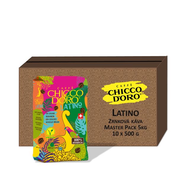 Chicco d'Oro Latino 10x500g, zrnková káva