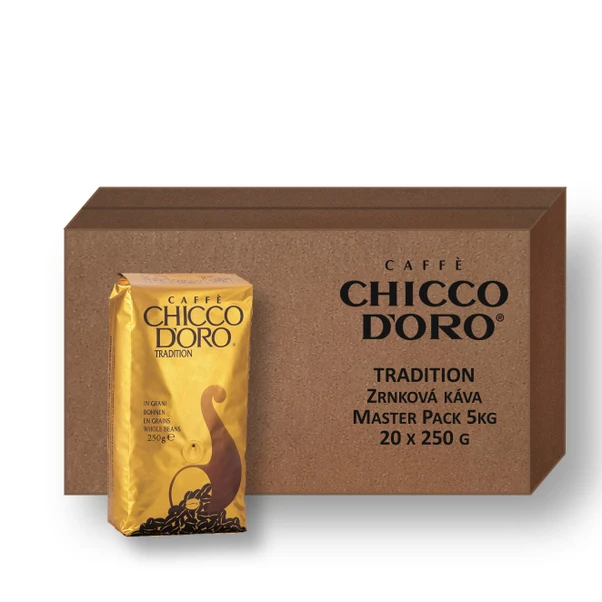Chicco d'Oro Tradition 20x250g, zrnková káva