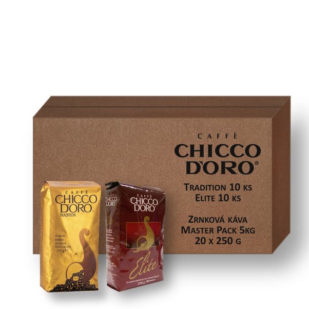 Chicco d'Oro Tradition a Elite, zrnková káva