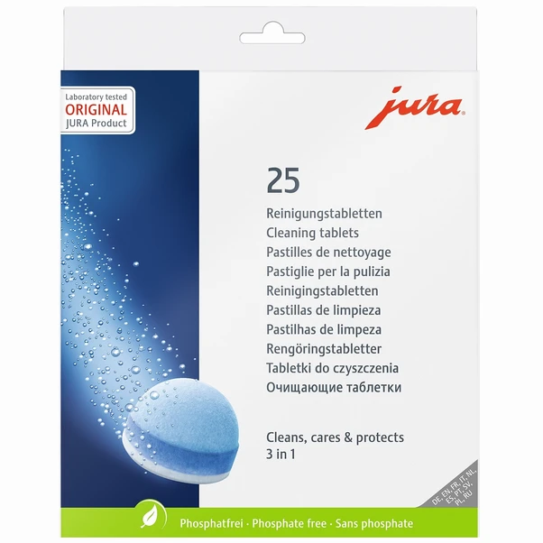 Čistiace tablety JURA, 3-fázové 25 ks